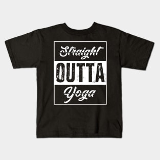 Cool Straight Outta Yoga Kids T-Shirt